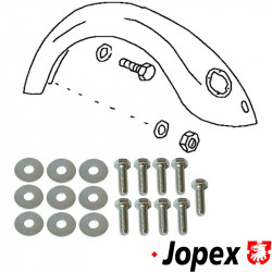 Wing mounting kit with washers, galvanized