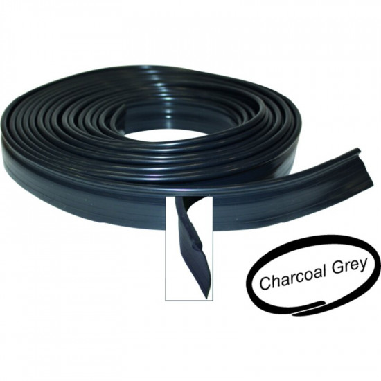 Coloured wing beading. Set for 4 wings, charcoal grey