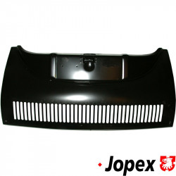 Front apron with louvres