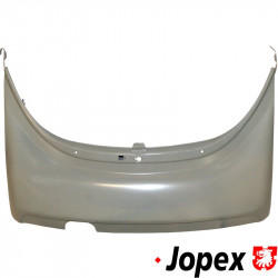 Rear apron, one exhaust outlet