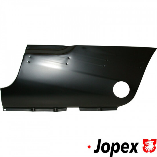 Quarter panel, rear, lower section, left