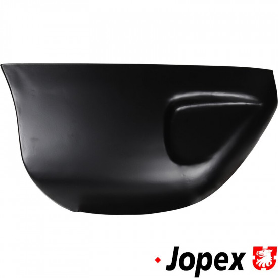 Quarter panel, rear, lower section, left