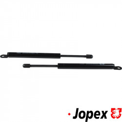 Gas springs for bonnet. Sold in pairs, black