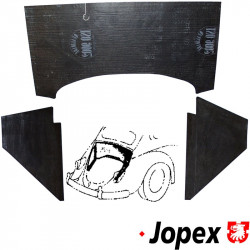 Sound absorber kit for engine compartment, 3 pcs.