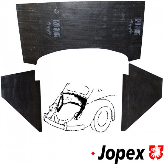Sound absorber kit for engine compartment, 3 pcs.