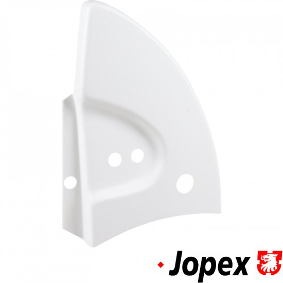 Hinge cover, right, white