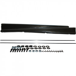 Running board set with mounting kit, MX heavy duty, with 9 and 18 mm moulding