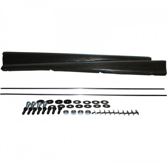 Running board set with mounting kit, MX heavy duty, with 9 and 18 mm moulding