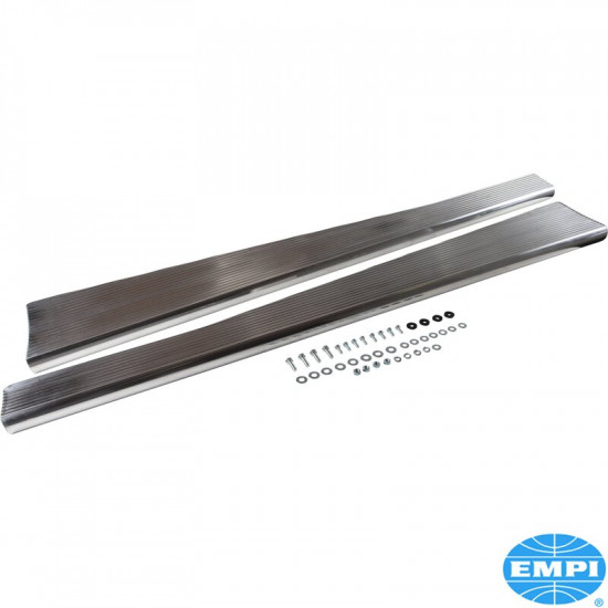 Running board set, Billet Look, aluminium, polished, 2 pieces