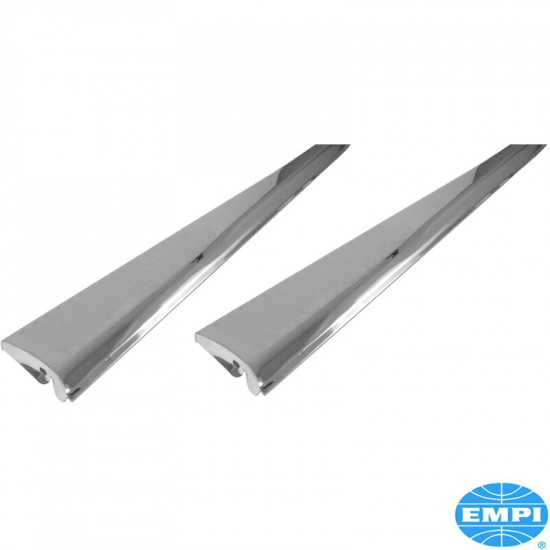 Running board set, smooth, stainless steel, 2 pieces