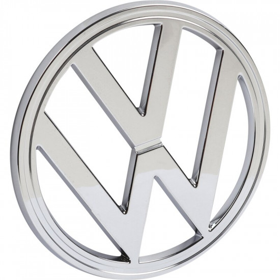 Emblem, front, chrome, original