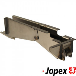 Jacking point and outrigger, front, right