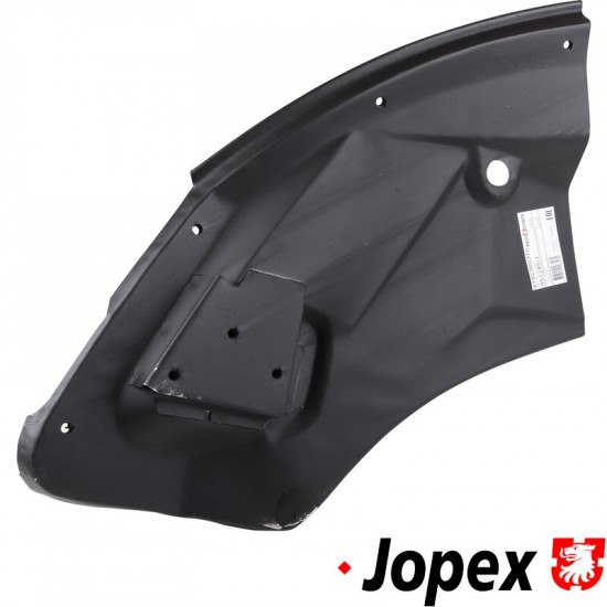 Front wheelhouse section with bumper bracket, left