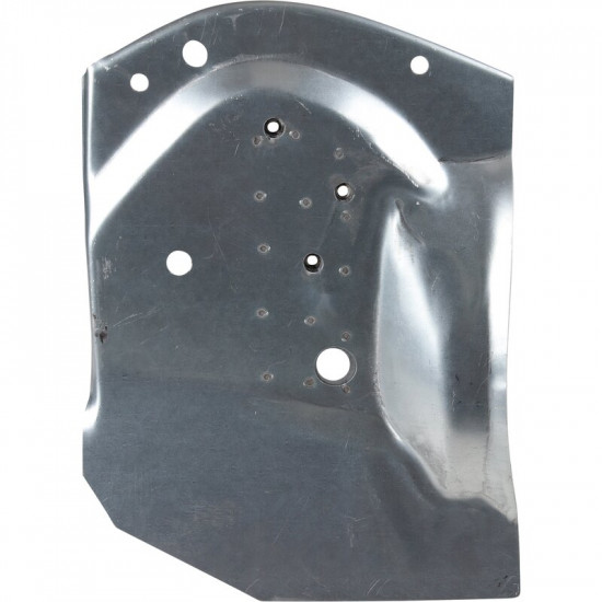Front wheel section with bumper bracket, left