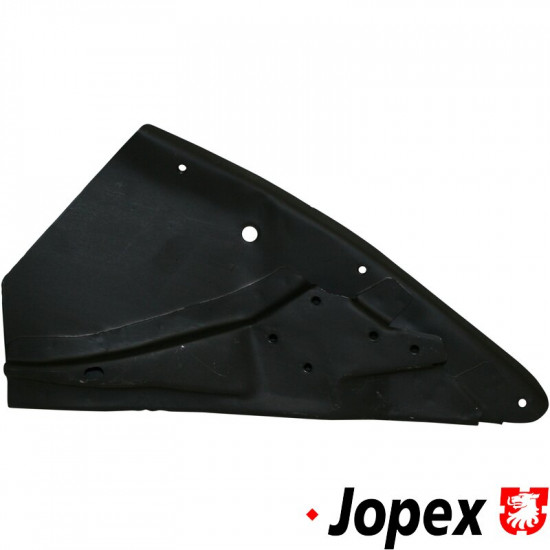 Wheelhouse section, rear, with bumper bracket, complete, left