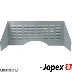 Stainless steel firewall cover. Louvered 3 pcs. Rear firewall and 2 side pcs. Easy to install