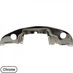 Engine tin, rear, with hole for air hose, without heat riser, chrome