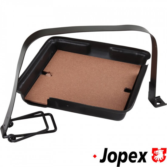 Battery tray and strap set, OE style, 6V battery