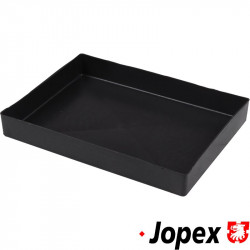 Battery tray, black, plastic