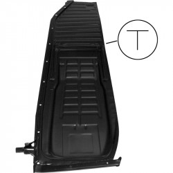Floor pan with T seat runners, complete, Heavy Duty, left