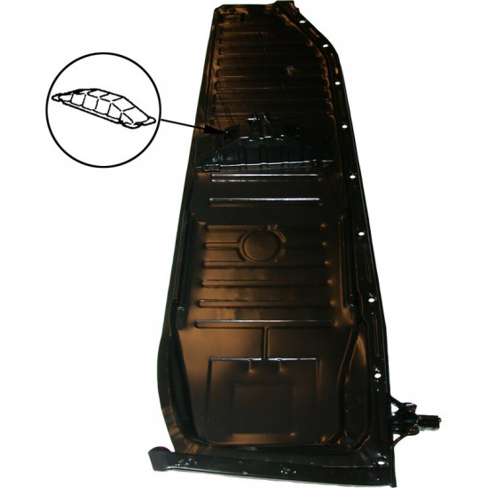 Floor plate with seat bucket, right