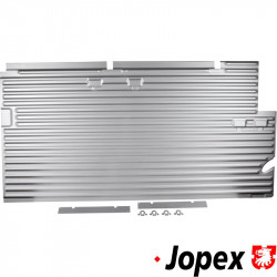 Cargo floor plate incl. seat mounts and brackets, 1 mm thick, OE quality, left