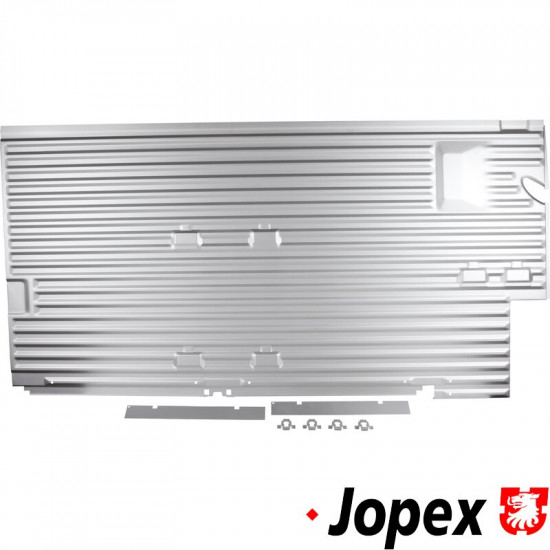 Cargo floor plate incl. seat mounts and brackets, 1 mm thick, OE quality, right