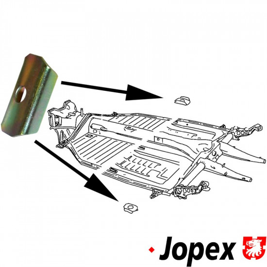 Reinforcement for bolt, rear body