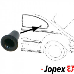 Bushing for moulding clip, rubber, 20 pieces required