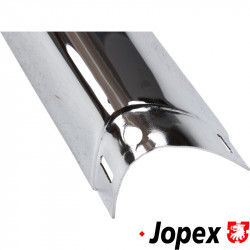 Center piece, bumper, front, chrome