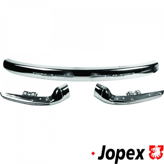 Front bumper set, complete, chrome