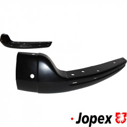 Corner piece, bumper, front, black primered, left