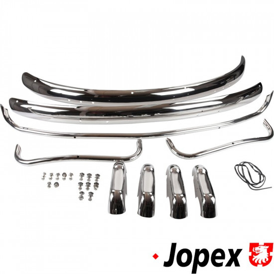 Bumper set, stainless steel, front and rear, US