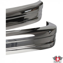 Bumper set, stainless steel, front and rear