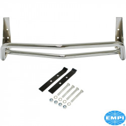Bumper, front, Tubular, Baja/Buggy, chrome, for king pin. With hardware