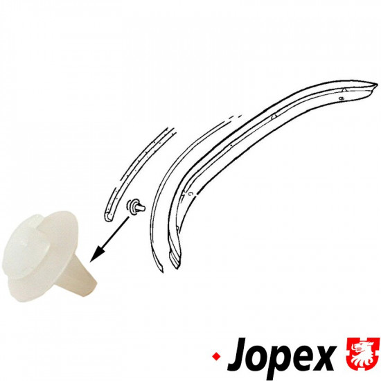 Clips for rubber moulding, bumper,front/rear