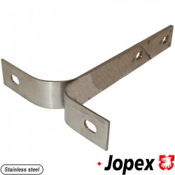 Front bumper bracket, polished stainless steel, 4 mm, left/right