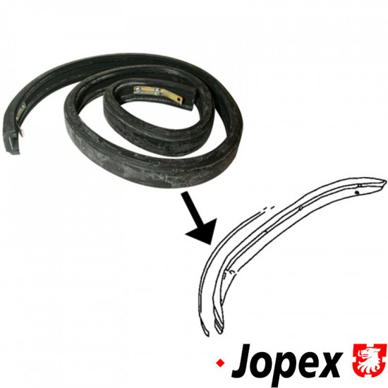 Moulding for bumper, front, rubber