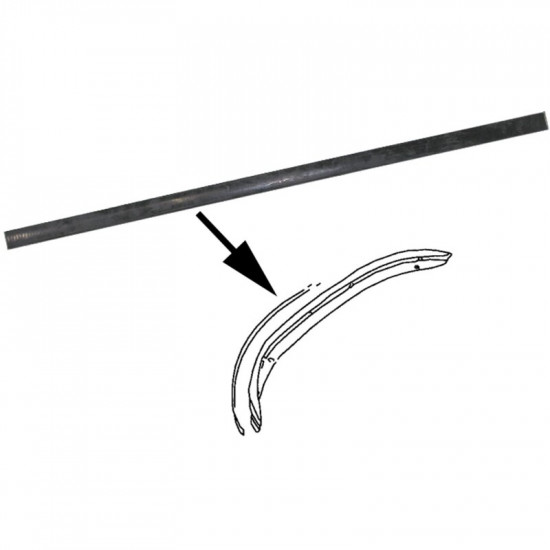 Moulding for bumper, front, rubber