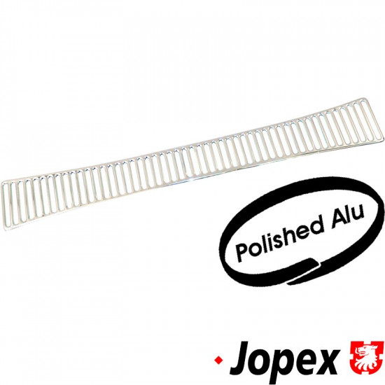 Grille rear, polished aluminium
