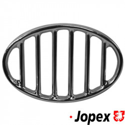 Horn grille, metal, chrome