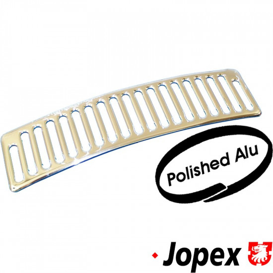 Moulding front, polished aluminium