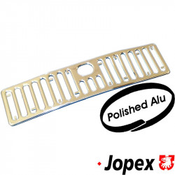 Moulding front, polished aluminium