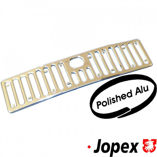 Moulding front, polished aluminium
