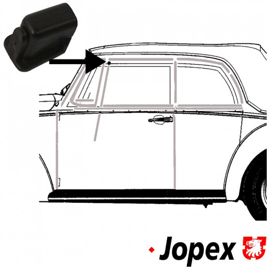 Stop for door side windows