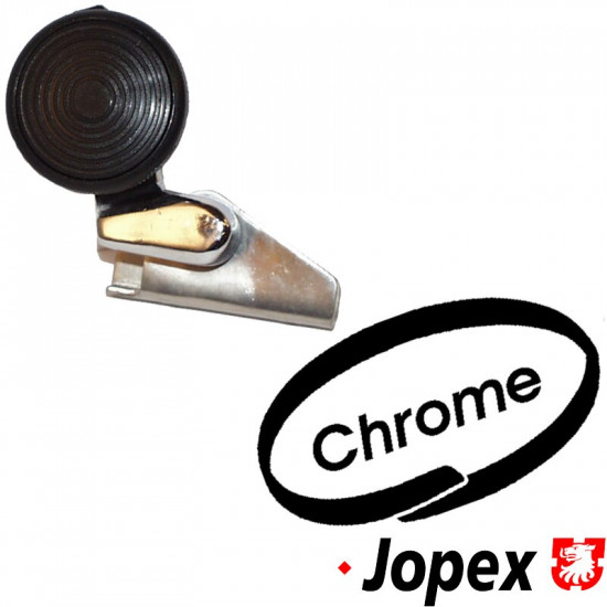 Lock for vent window, chrome, left