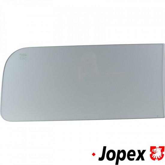 Side window, rear, fixed, for vent window, clear, E-marked, left/right