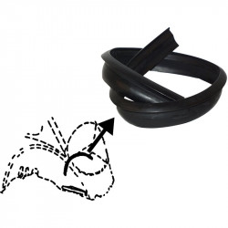 Weatherstrip for engine compartment, front