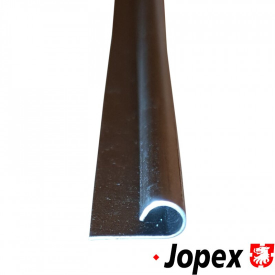 Seal channel for bonnet and engine lid, aluminized metal, 1100 mm