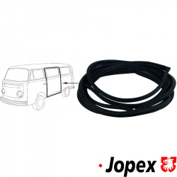 Weather strip for sliding door, left side